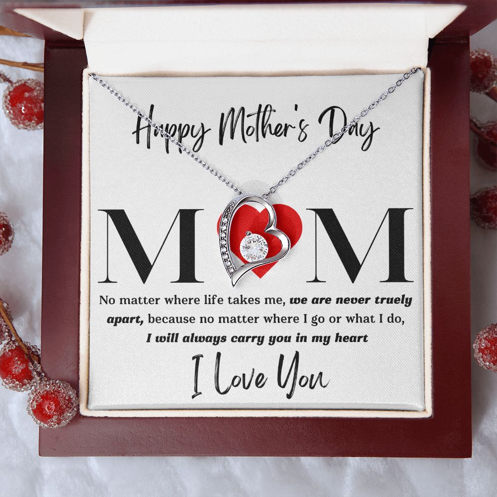 Mom No Matter Forever Love Necklace