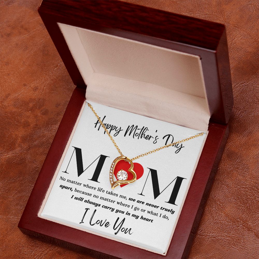 Mom No Matter Forever Love Necklace