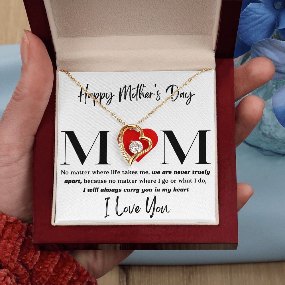 Mom No Matter Forever Love Necklace