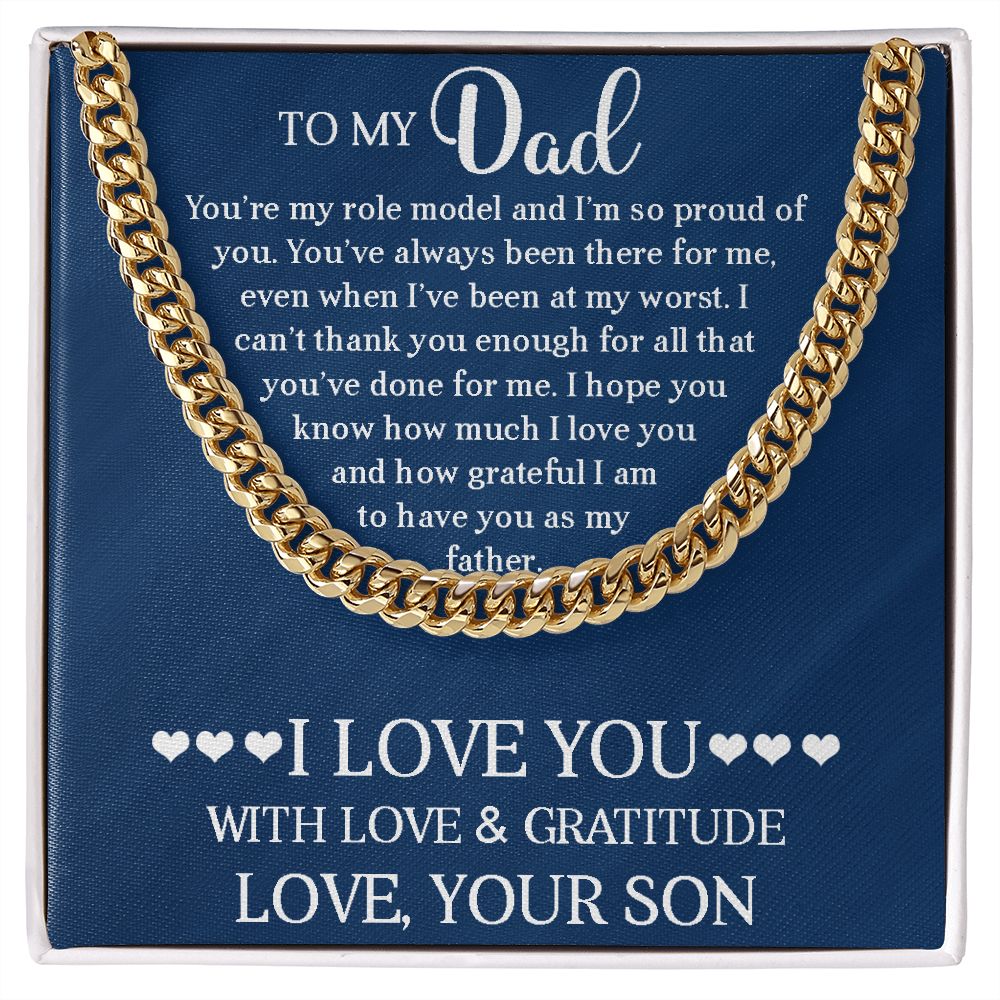 DAD Role Model Cuban Link Chain