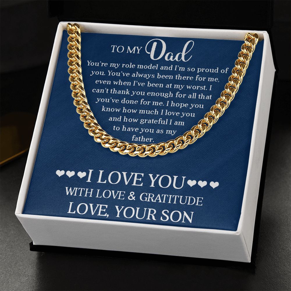 DAD Role Model Cuban Link Chain