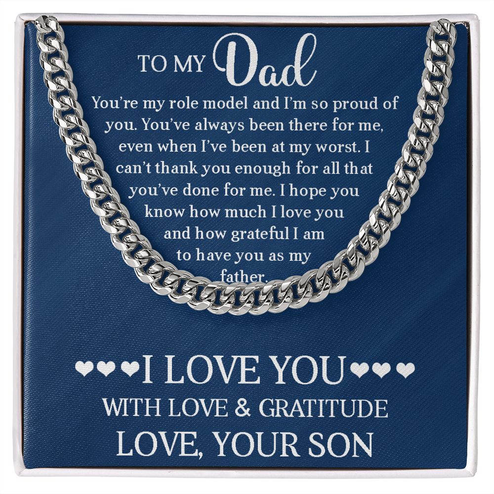DAD Role Model Cuban Link Chain