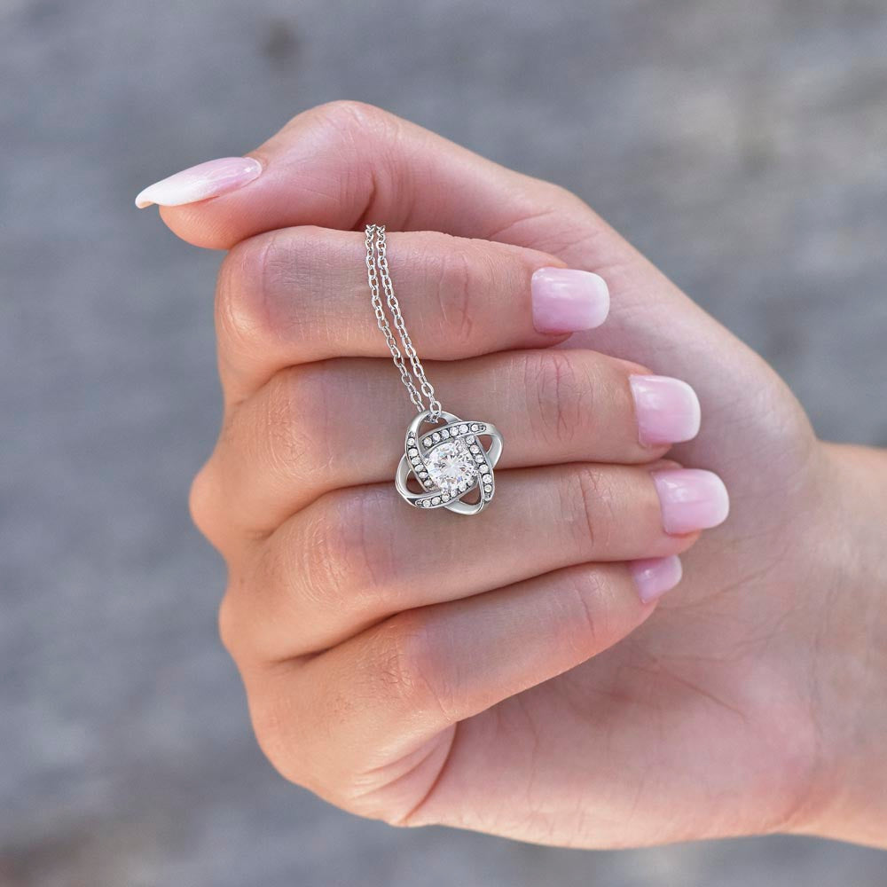 Mother's Day Your Kitty Love Knot Necklace