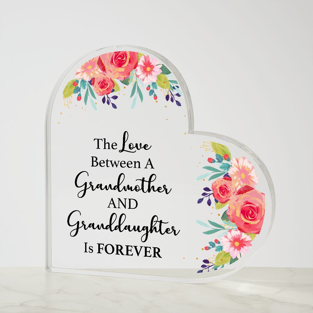 The Love Between Forever Heart Acrylic Plaque
