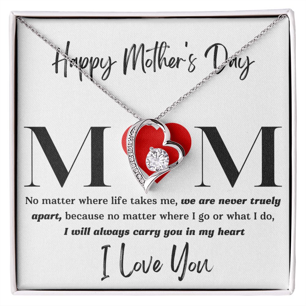 Mom No Matter Forever Love Necklace