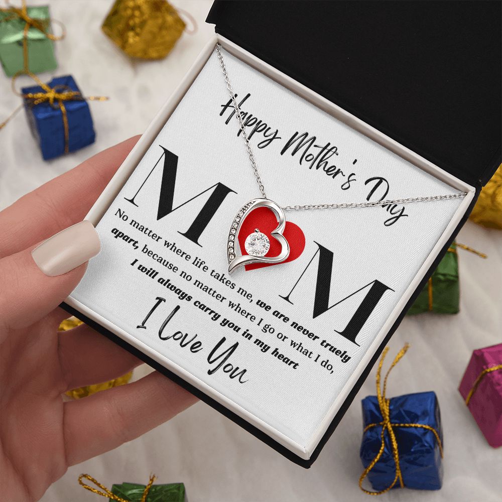 Mom No Matter Forever Love Necklace