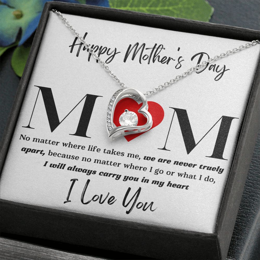 Mom No Matter Forever Love Necklace