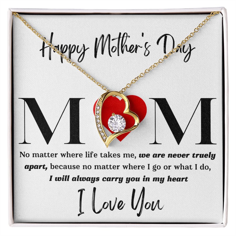 Mom No Matter Forever Love Necklace