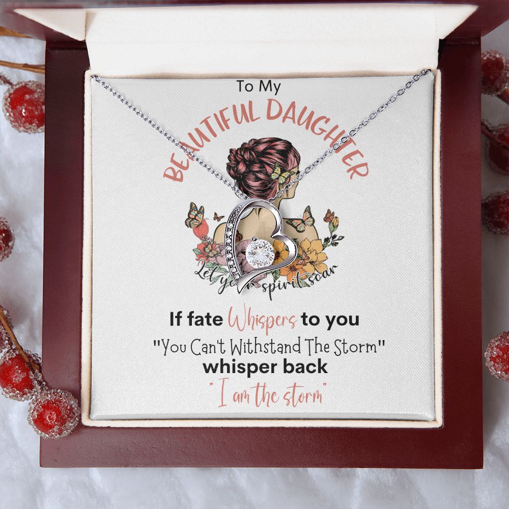 Beautiful Daughter Storm Forever Love Necklace