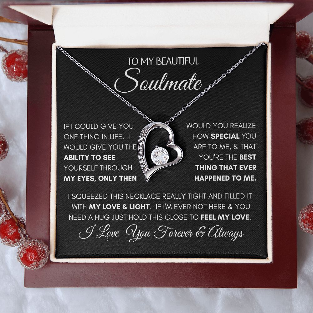Beautiful Soulmate Special BLK Forever Love Necklace