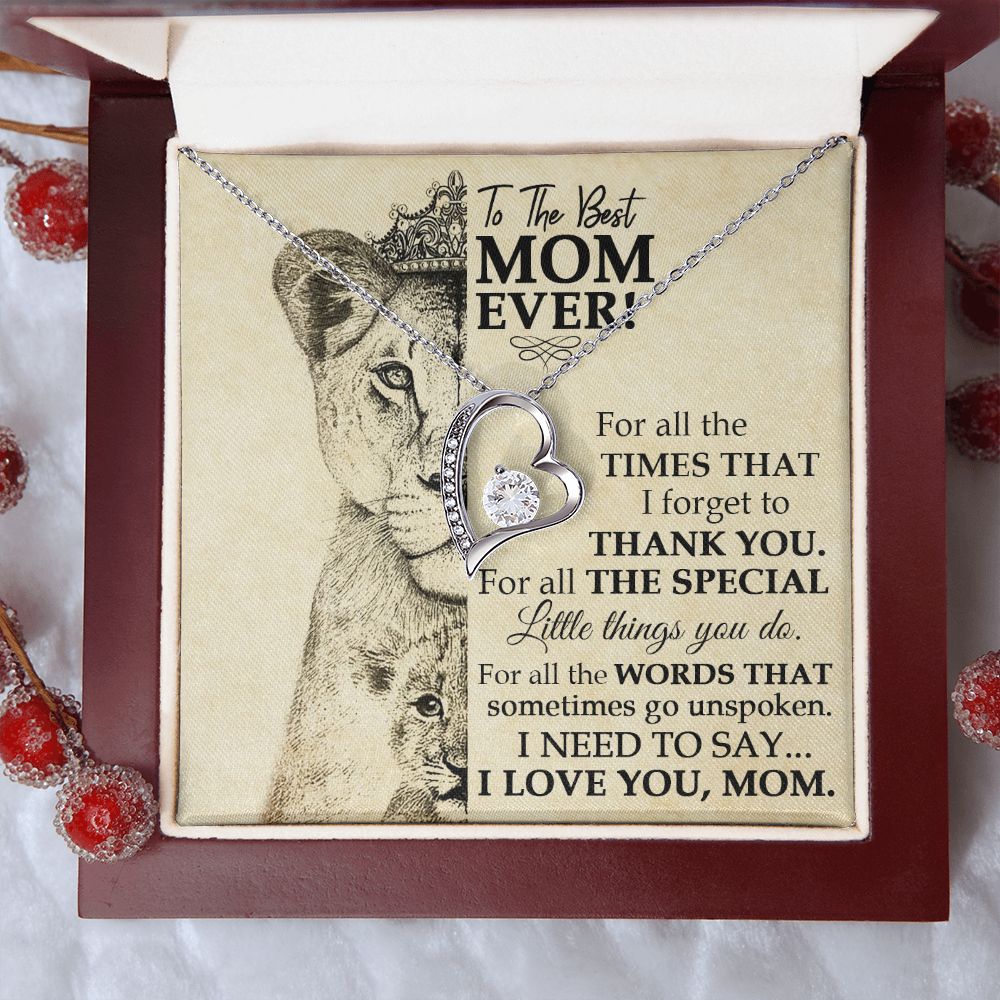Best Mom Lioness Forever Love Necklace