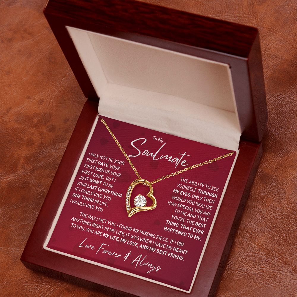 Soulmate Last Red Hearts Forever Love Necklace