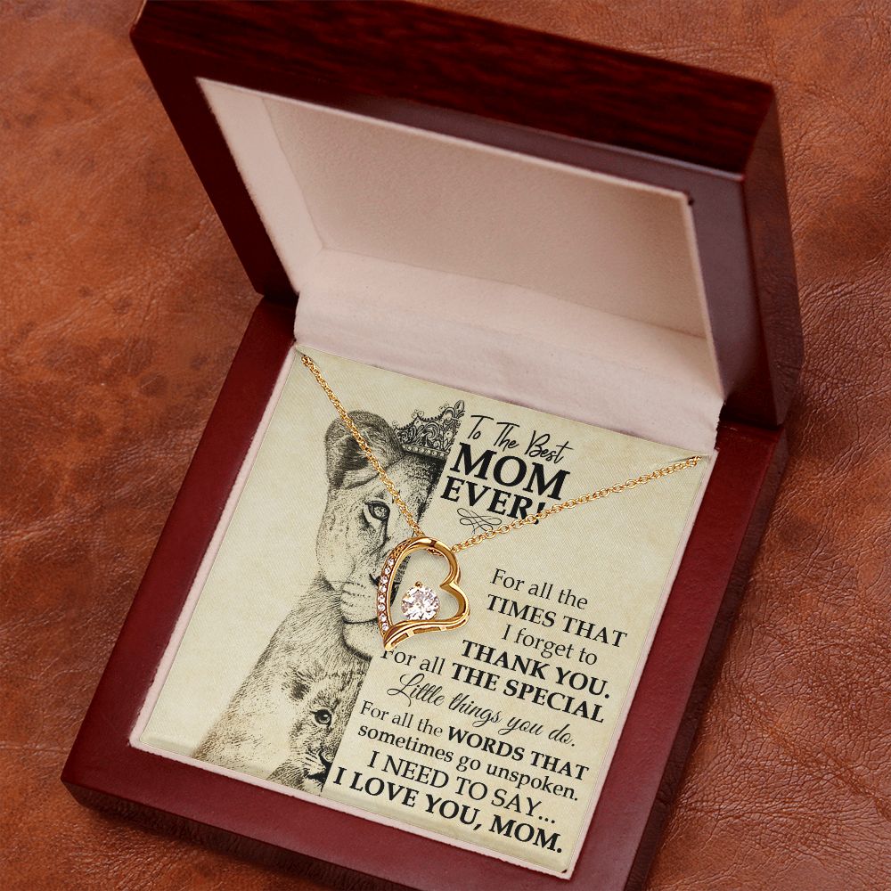 Best Mom Lioness Forever Love Necklace