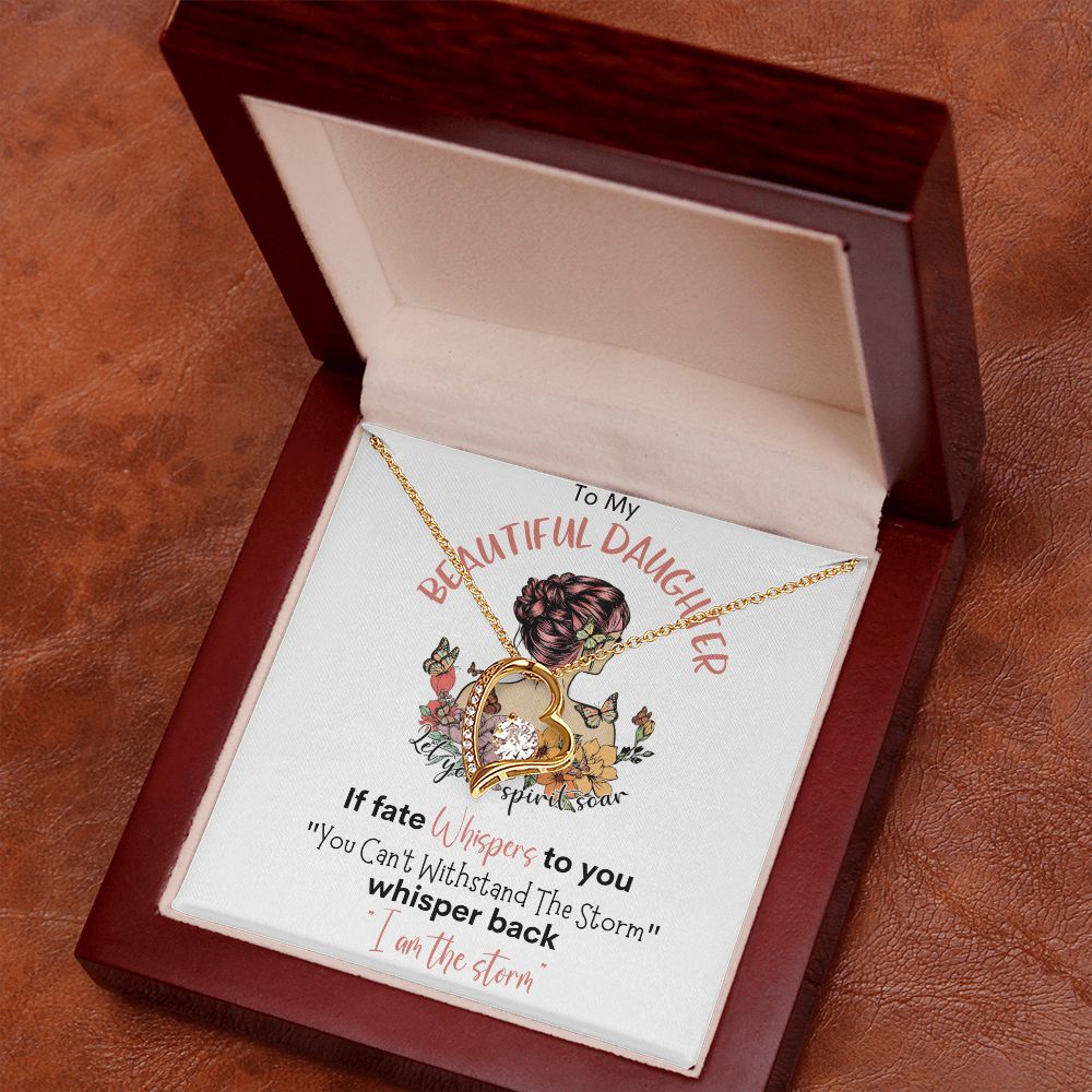 Beautiful Daughter Storm Forever Love Necklace