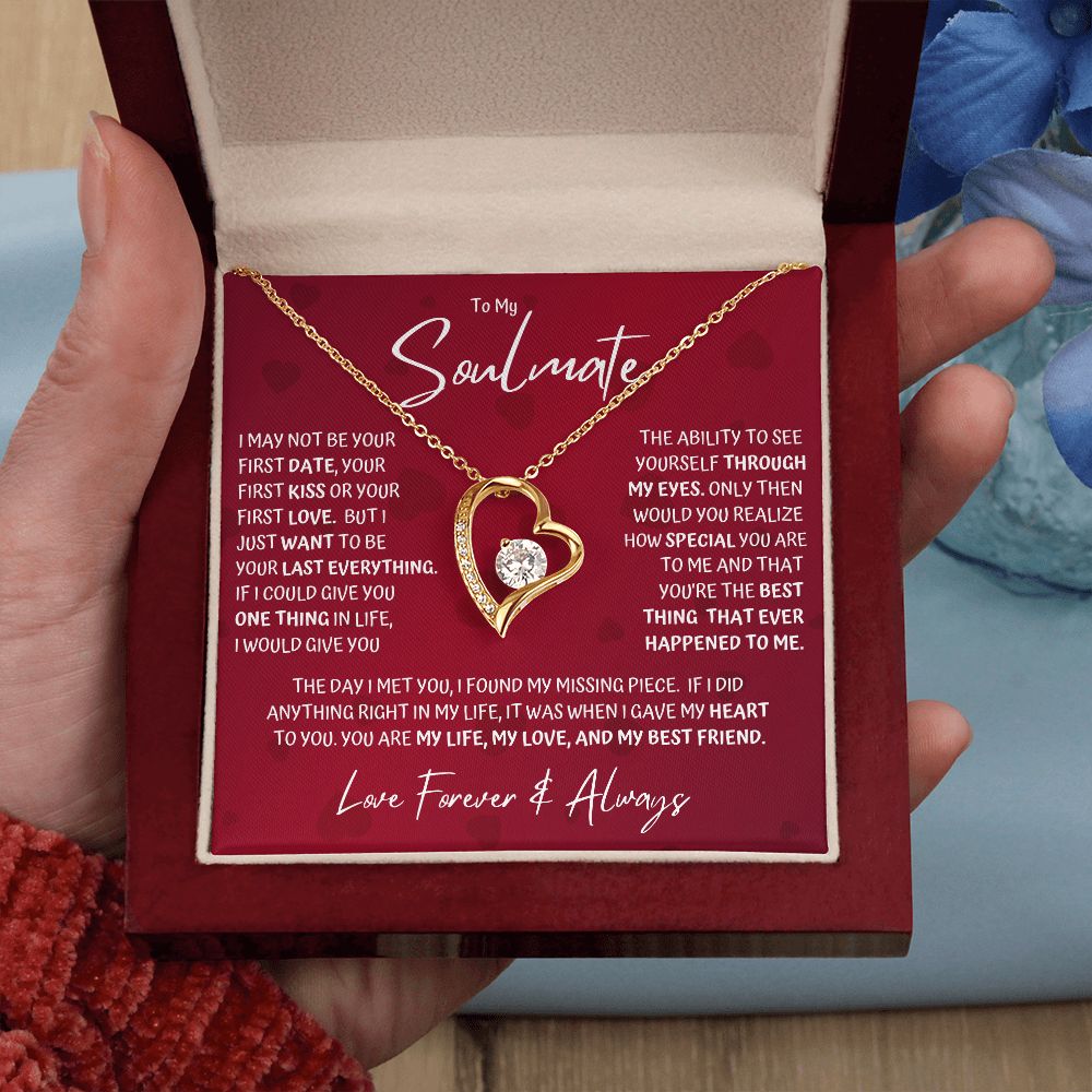 Soulmate Last Red Hearts Forever Love Necklace