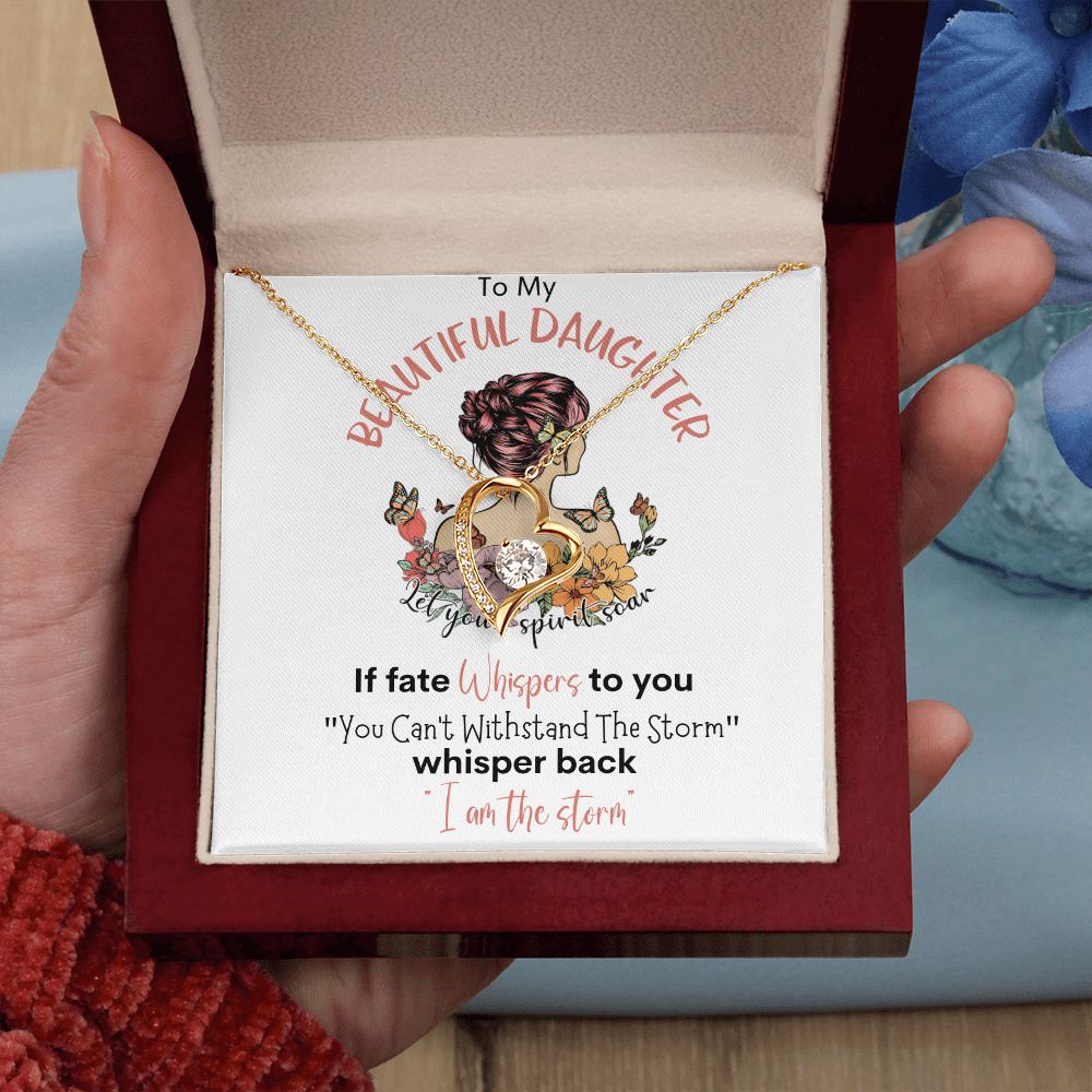 Beautiful Daughter Storm Forever Love Necklace