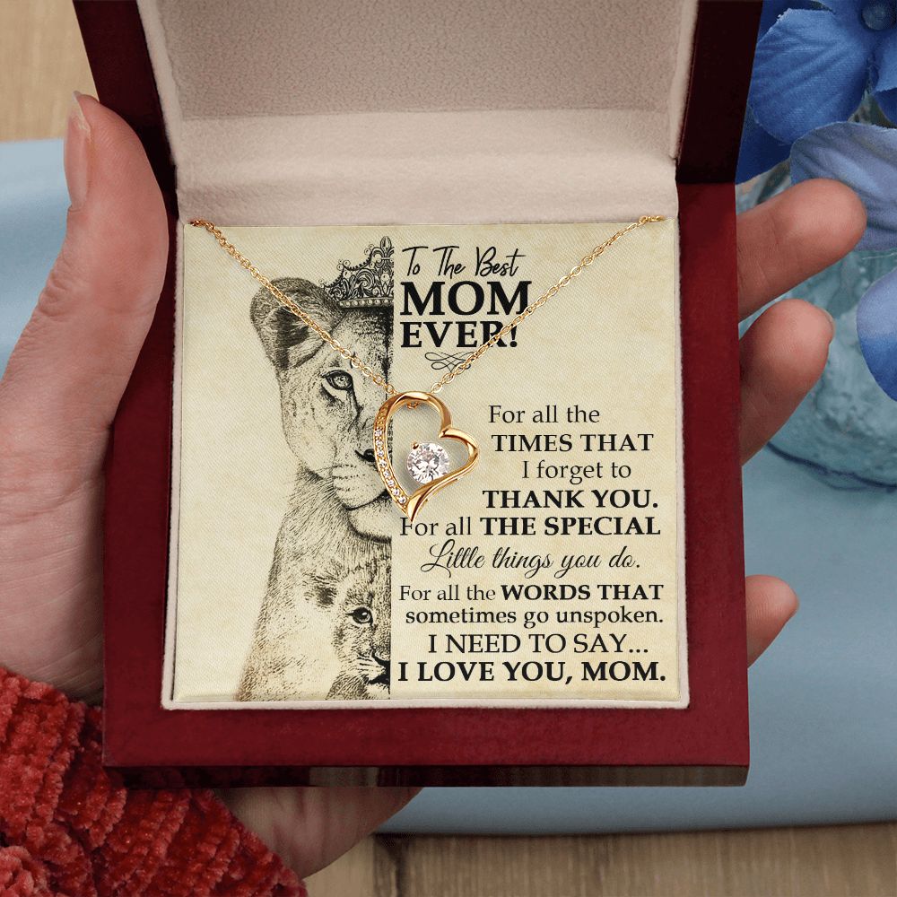 Best Mom Lioness Forever Love Necklace
