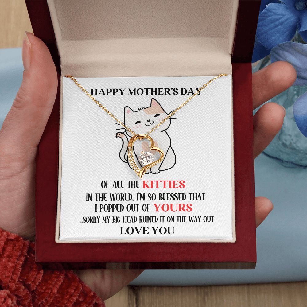 Mother's Day Your Kitty Forever Love Necklace
