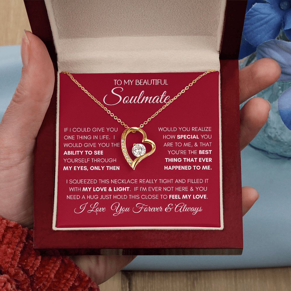Beautiful Soulmate Special Red Forever Love Necklace