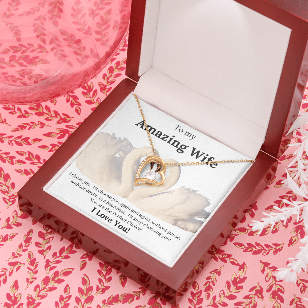To My Amazing Wife/ Forever Love Necklace