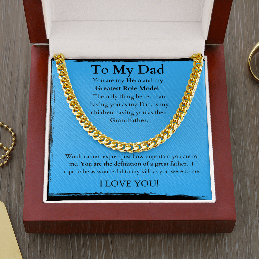 Dad to Grandfather /Cuban Link