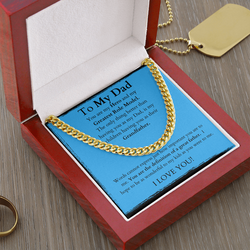 Dad to Grandfather /Cuban Link