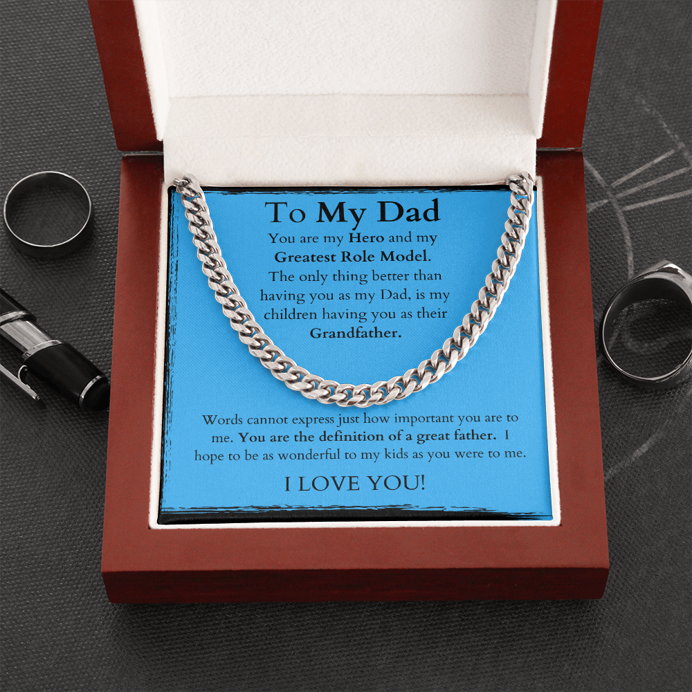 Dad to Grandfather /Cuban Link