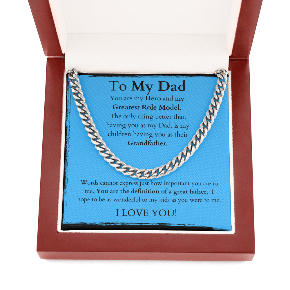 Dad to Grandfather /Cuban Link