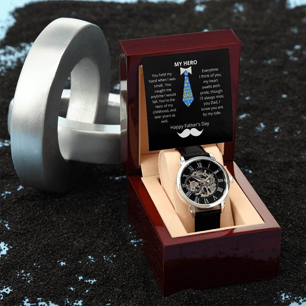 My Hero Tie Mustache / Men's Openwork Watch