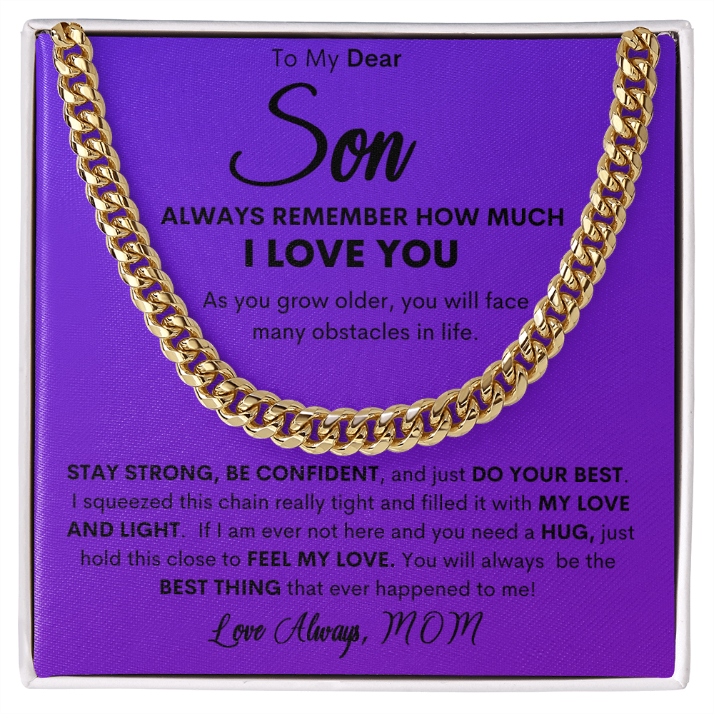Dear Son Best Thing / Cuban Link Necklace