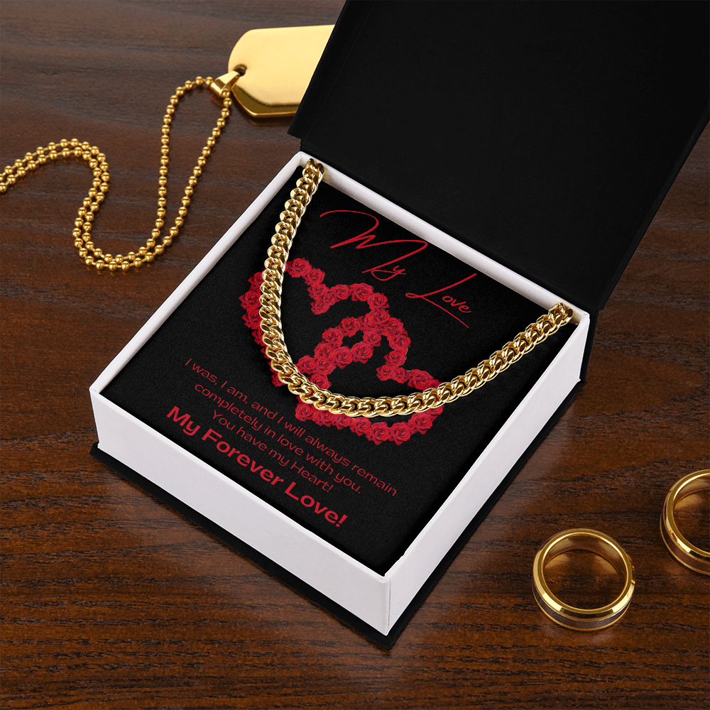 My Love BLK / Cuban Link Chain