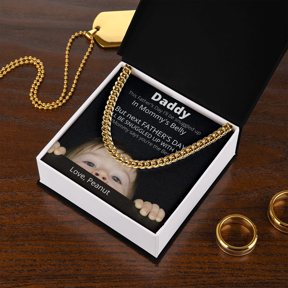 Daddy Love Peanut / Cuban Link Necklace