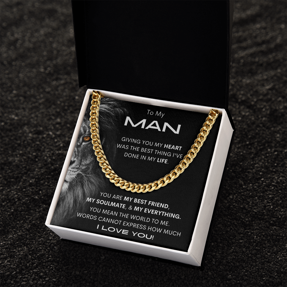 My Man Lion/ Cuban Link Chain
