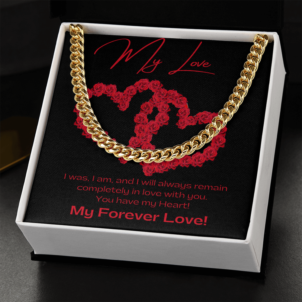 My Love BLK / Cuban Link Chain