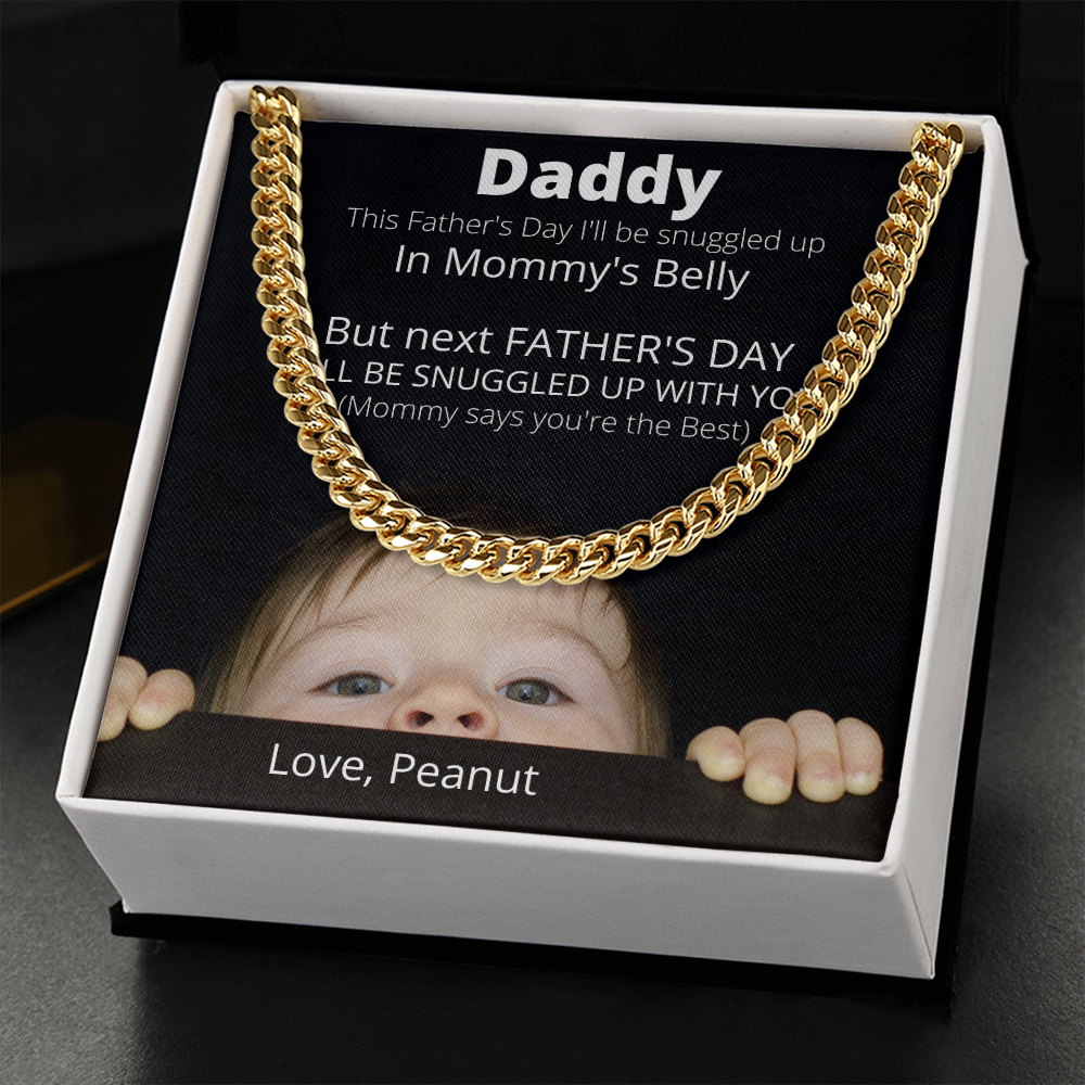 Daddy Love Peanut / Cuban Link Necklace