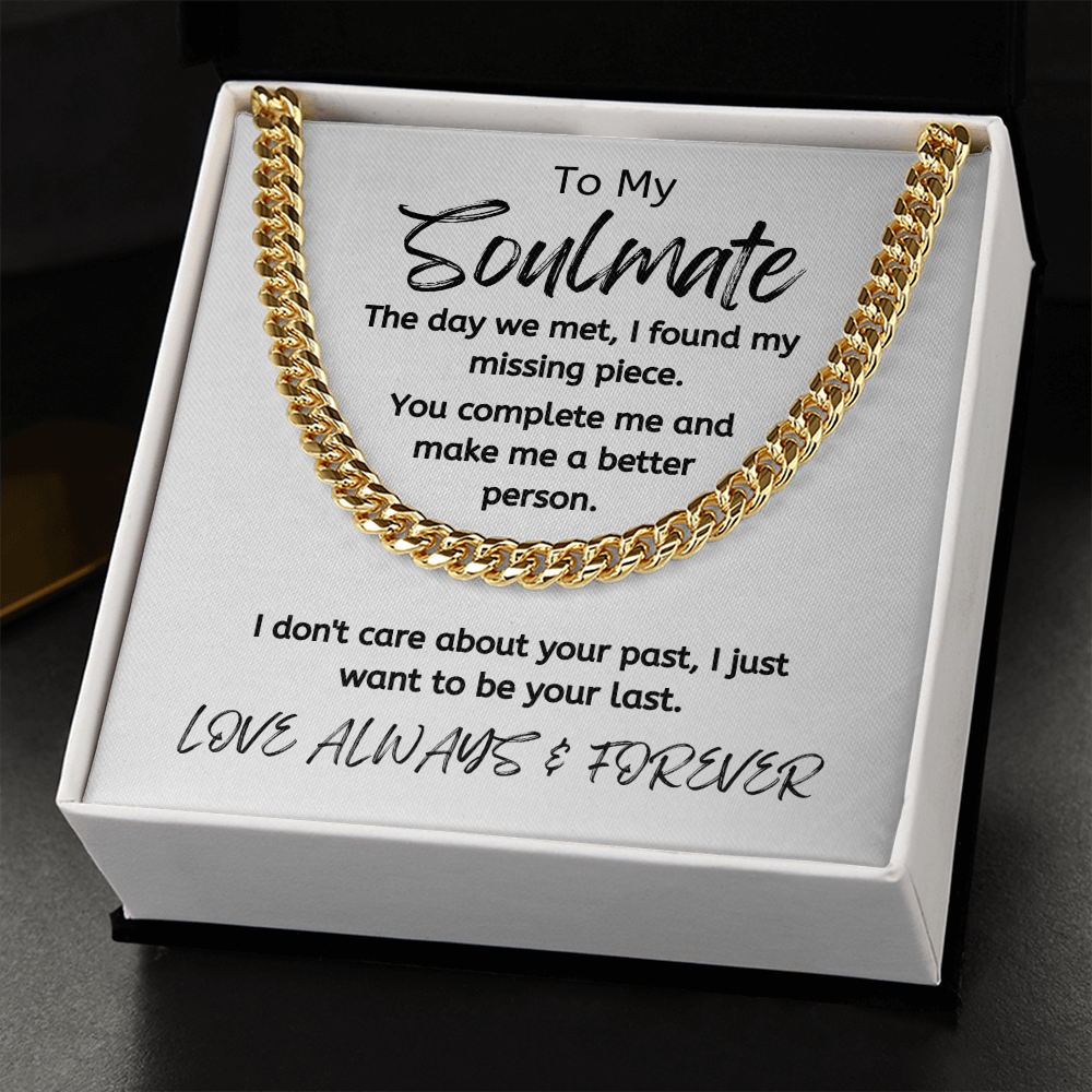 Soulmate Your Last White/ Cuban Link Necklace