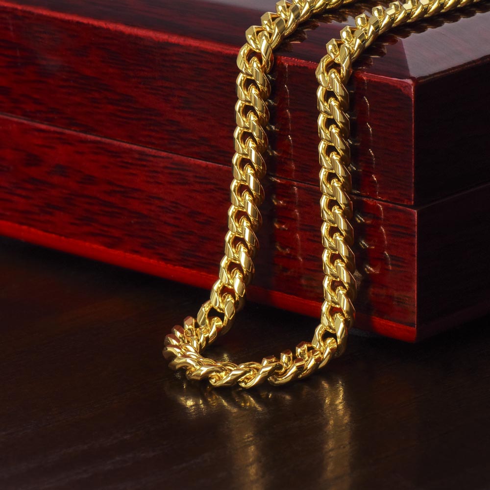 Amazing Boyfriend By My Side Cuban Link Chain