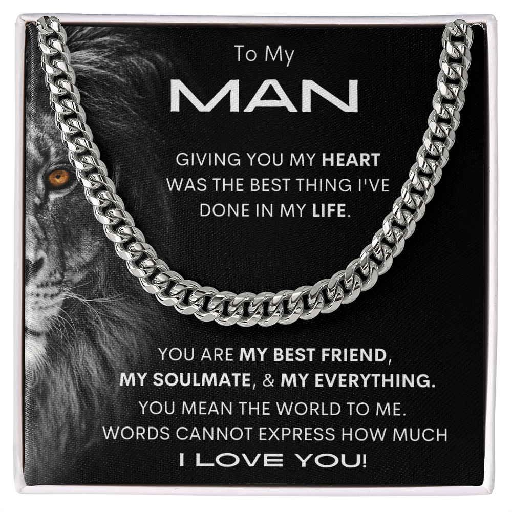 My Man Lion/ Cuban Link Chain