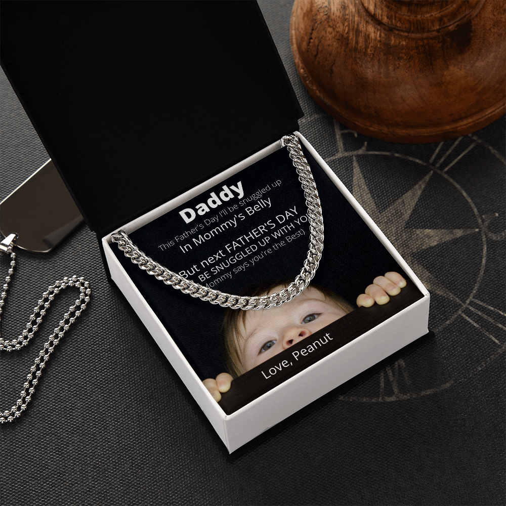 Daddy Love Peanut / Cuban Link Necklace
