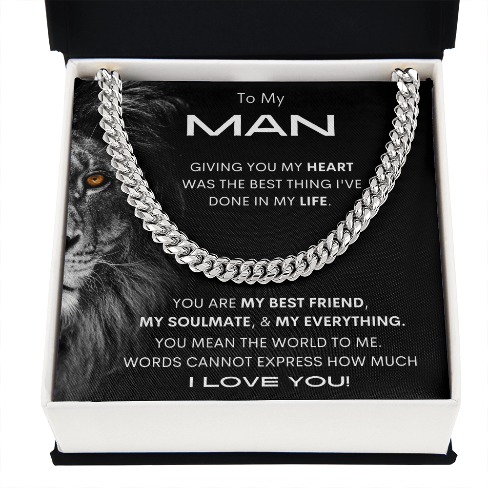 My Man Lion/ Cuban Link Chain
