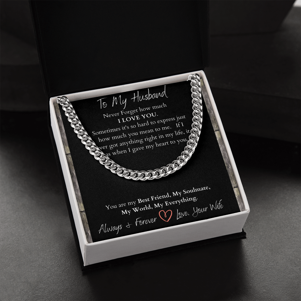 To My Husband I Love You/ Cuban Link