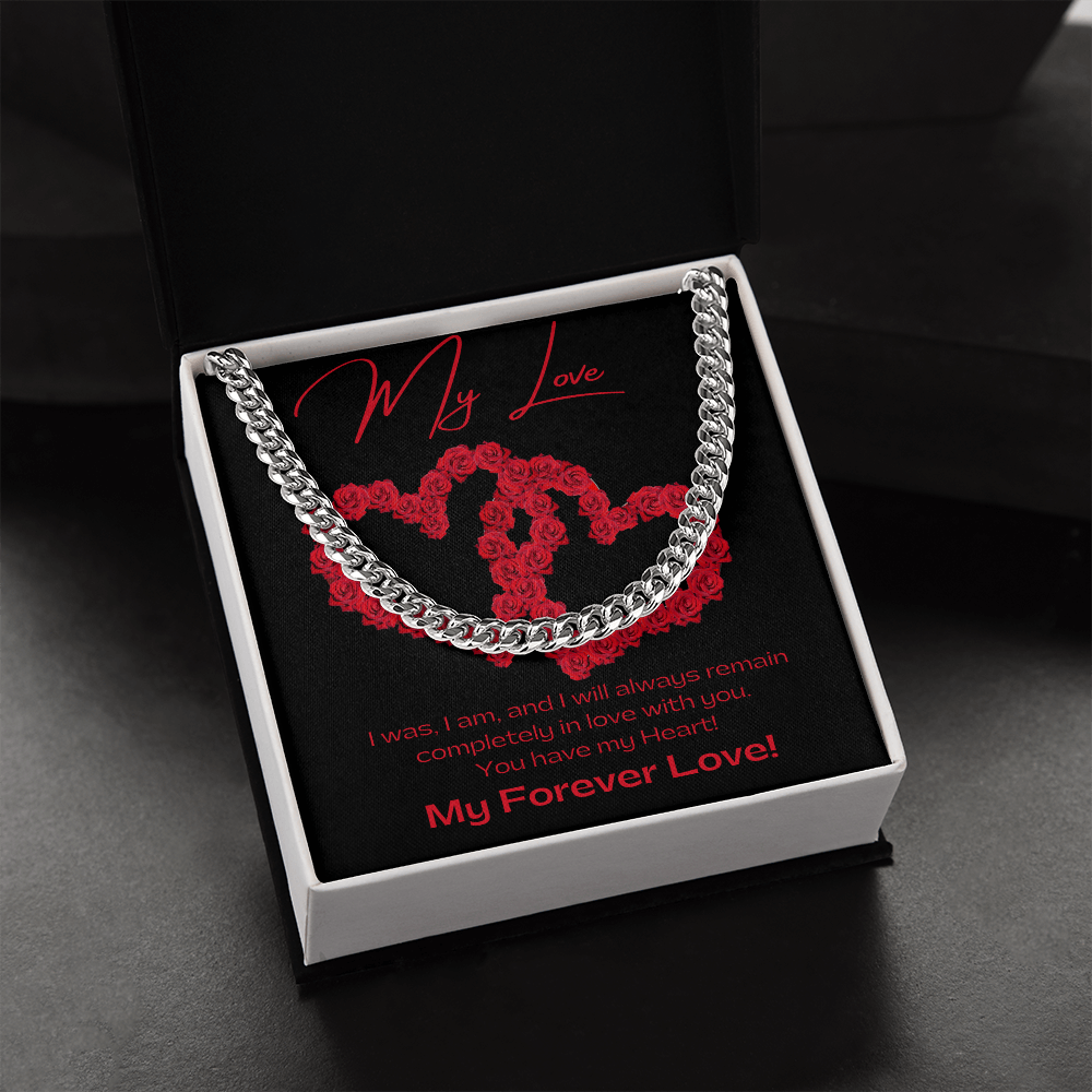 My Love BLK / Cuban Link Chain