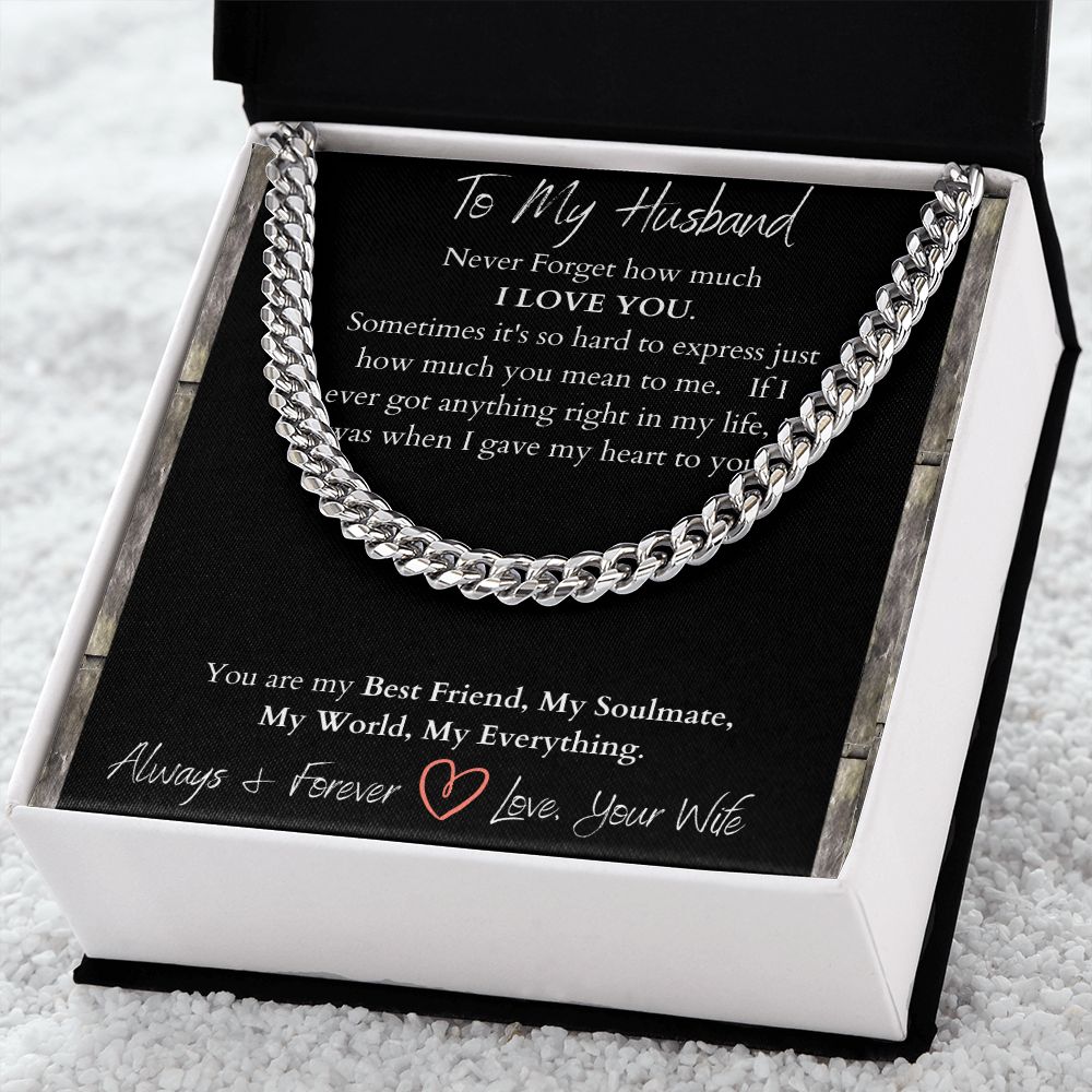 To My Husband I Love You/ Cuban Link