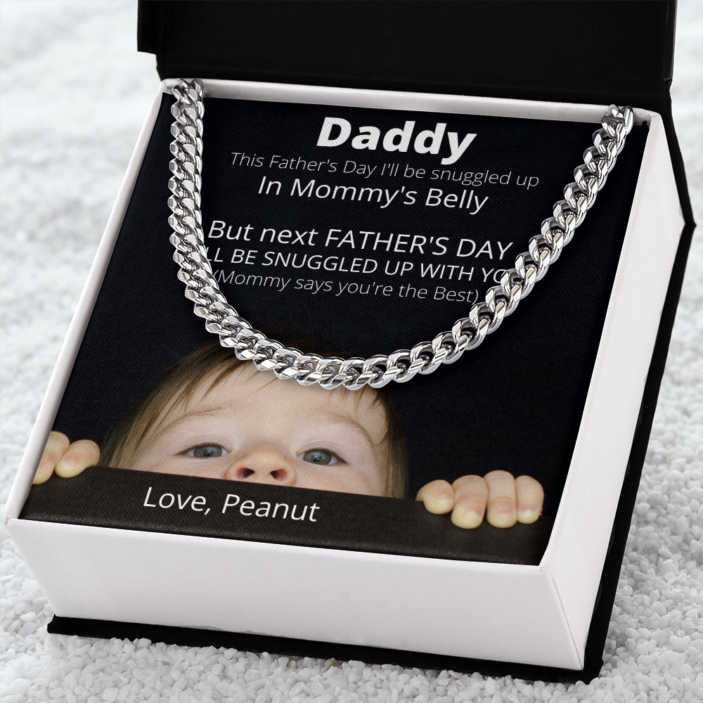 Daddy Love Peanut / Cuban Link Necklace