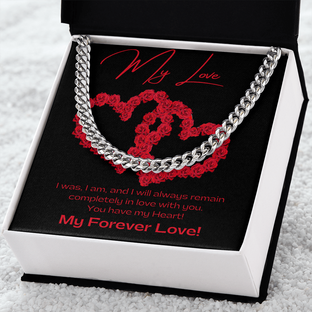 My Love BLK / Cuban Link Chain