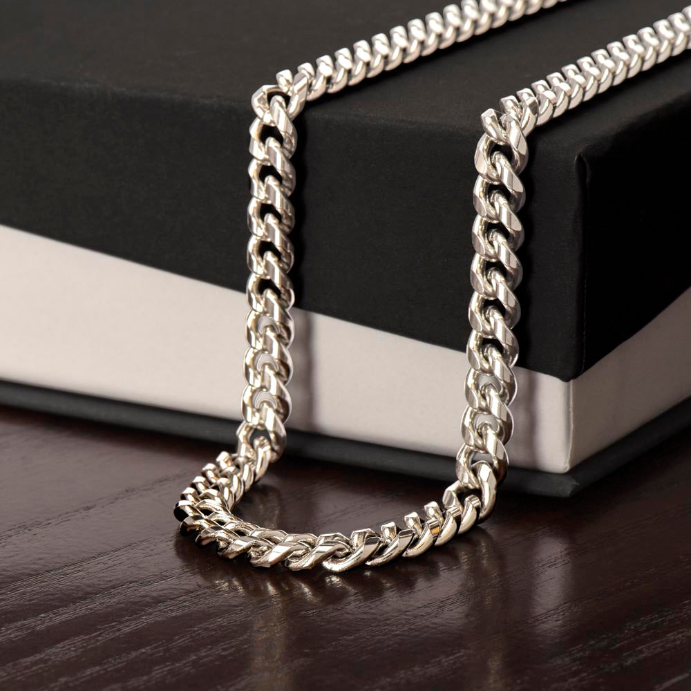 MY MAN LAST EVERYTHING BLUE CUBAN LINK