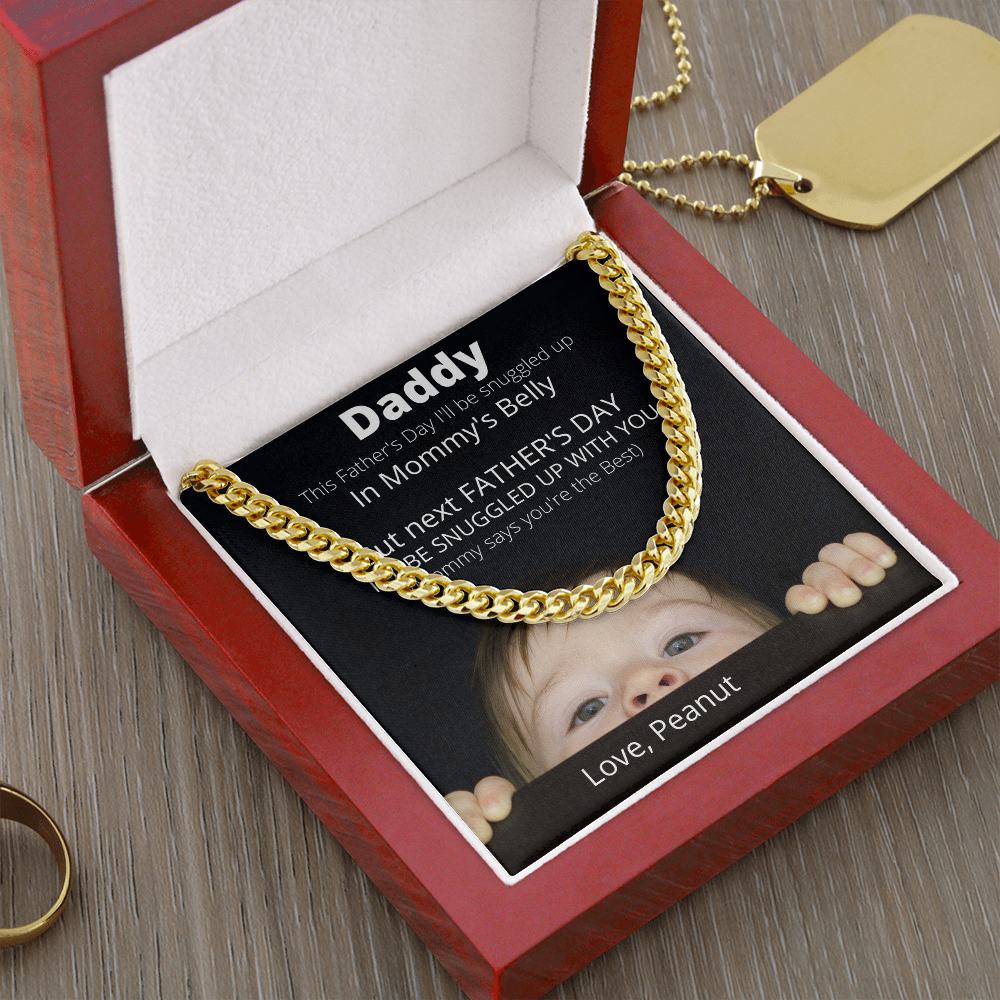 Daddy Love Peanut / Cuban Link Necklace