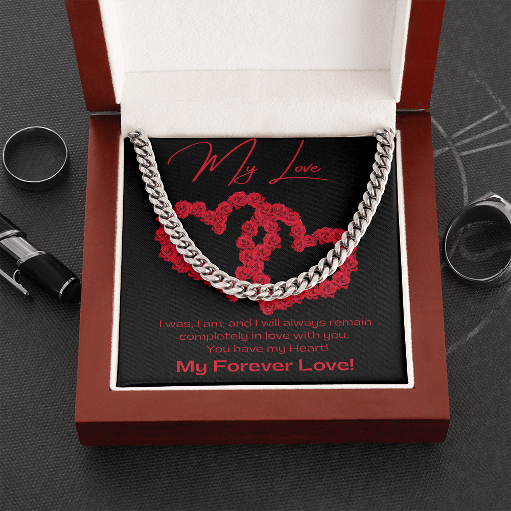 My Love BLK / Cuban Link Chain