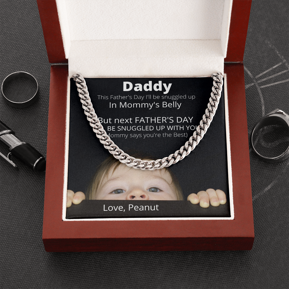 Daddy Love Peanut / Cuban Link Necklace