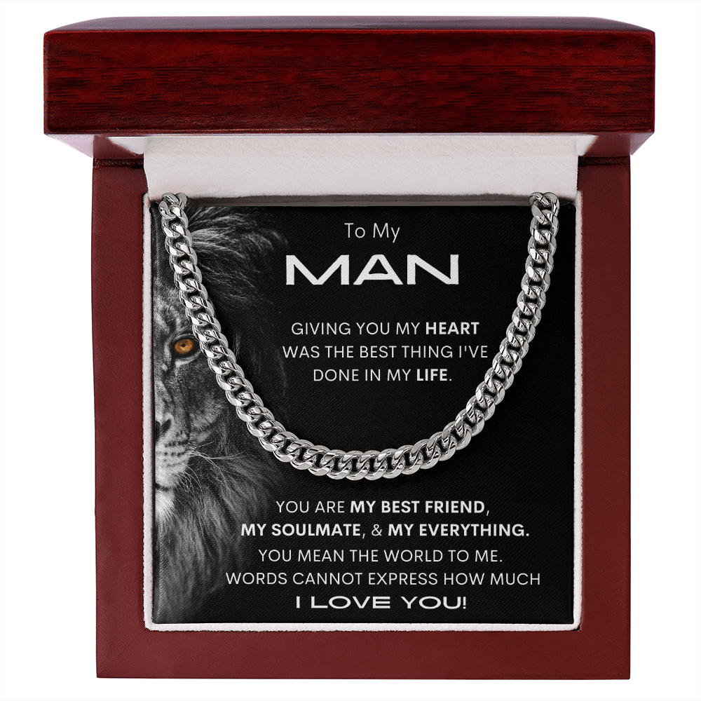 My Man Lion/ Cuban Link Chain